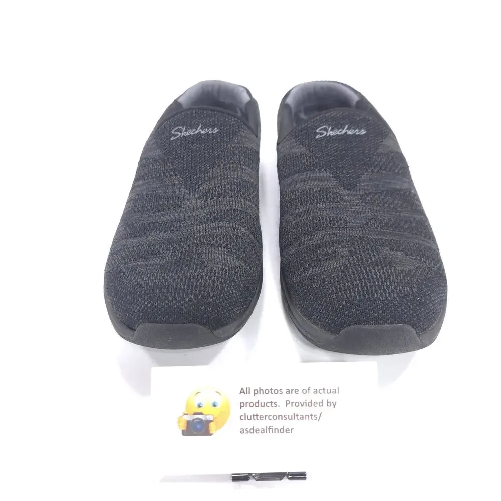 Skechers Relaxed Fit Slip On Walking Shoe Womens Size 7.5 44915 Black